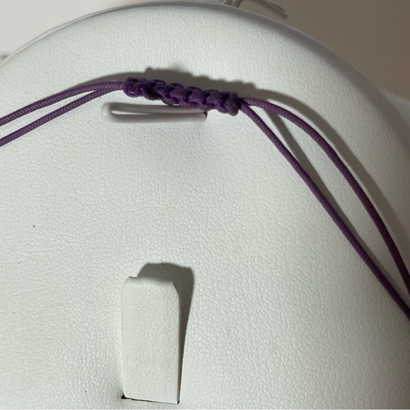 Turquoise Howlite, Adjustable Length, Purple Corded Necklace, Genuine Ge… - Picture 4 of 5